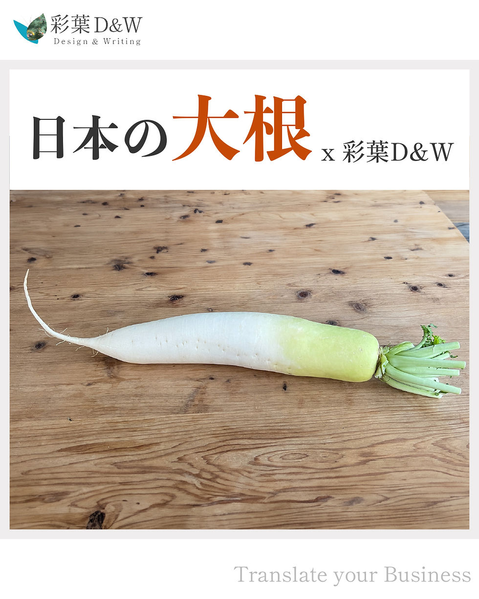 日本の食材50「日本の大根」|さくっとフォトエッセイ
