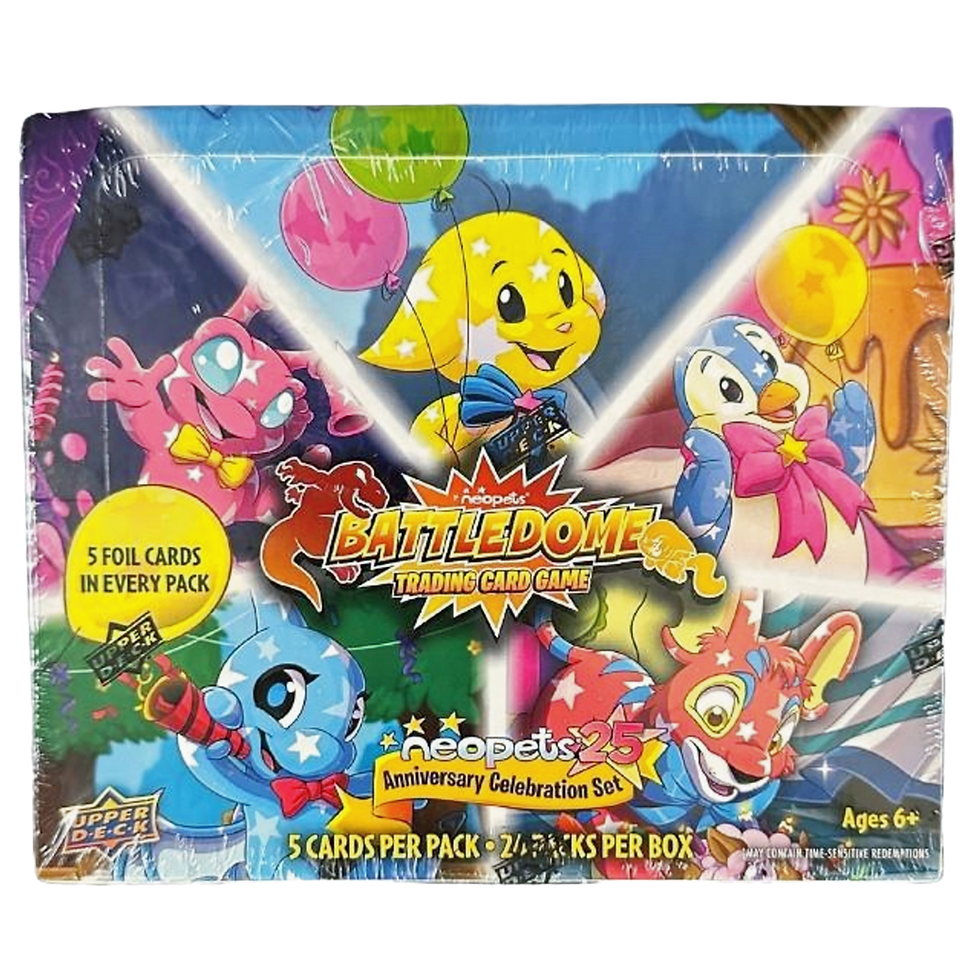Battledome Trading Card Game Anniversary Celebration Set, 5 cards per pack. FunSizedGal