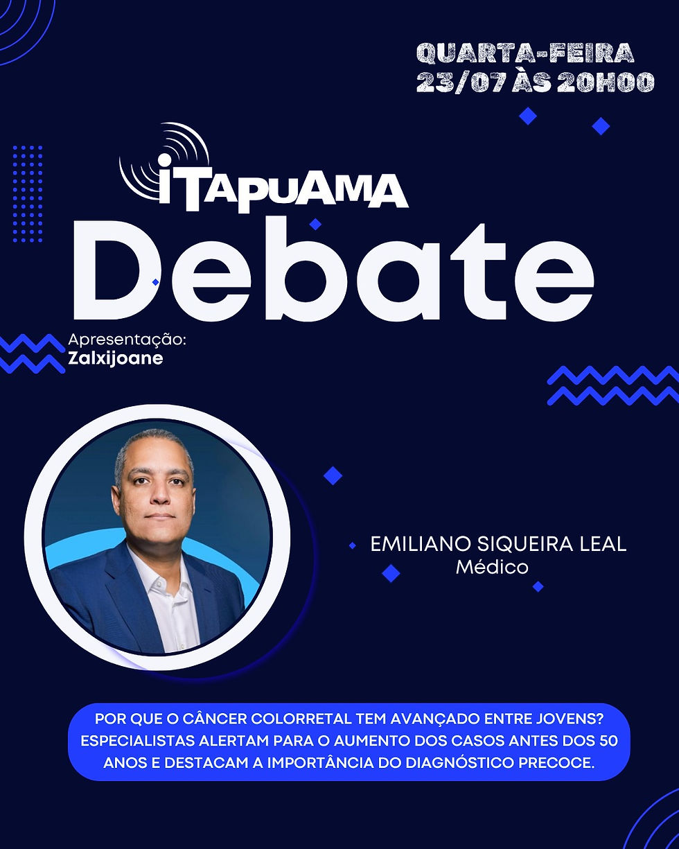 Itapuama Debate destaca o avanço do câncer colorretal entre pessoas com menos de 50 anos