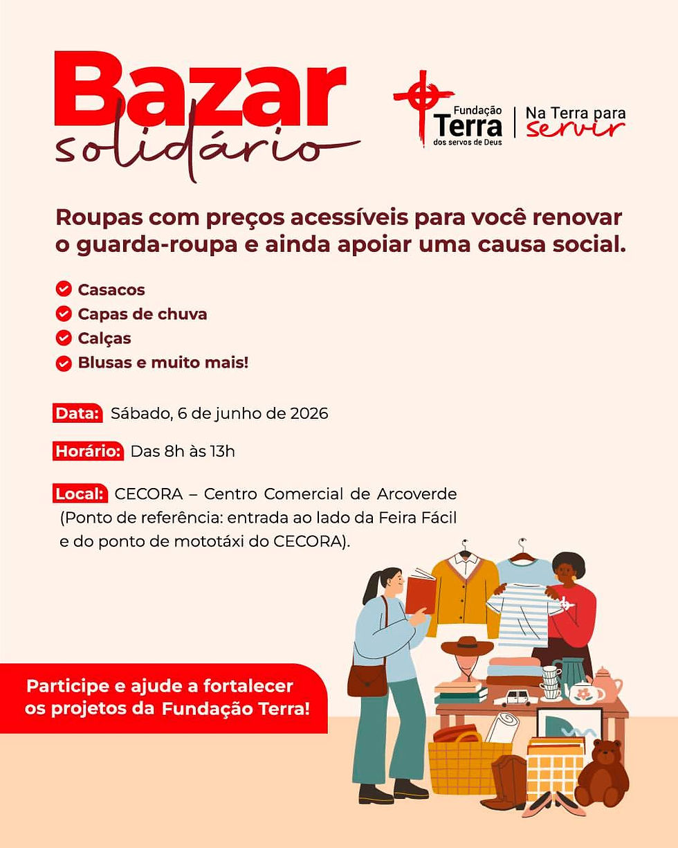 Arcoverde: Fundação Terra promove Bazar Solidário no Cecora