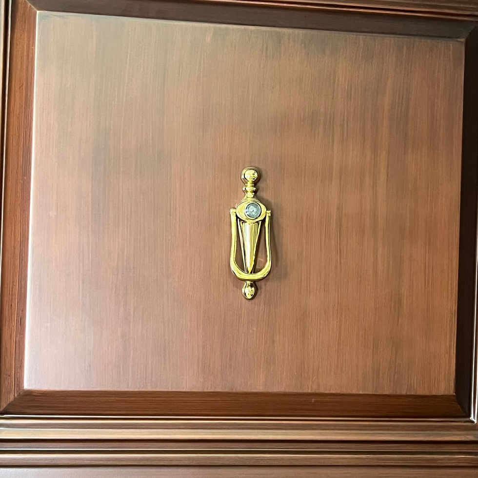 Küçük resim: Classic Walnut Ferforje Giriş Kapısı