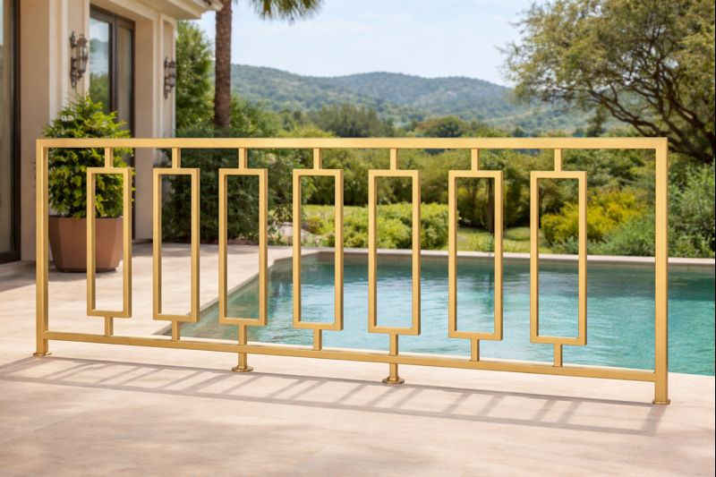 Küçük resim: Imperial Linea Gold Ferforje Balkon Korkuluğu