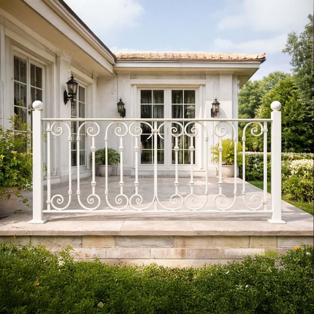 Classic Ivory Scroll Ferforje Balkon Korkuluğu