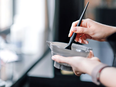 Dying hair after nanoplasty