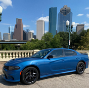 Dodge Charger GT Blue Houston Luxury Car Rental