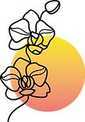 set of two orchids and sunset for nikah costa
