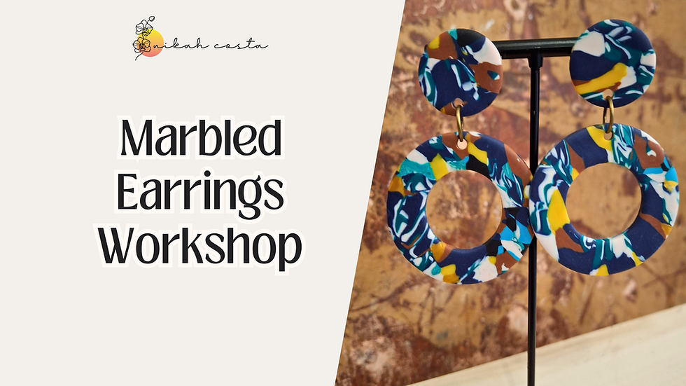 Marbled Earrings Workshop in Vienna in English (12 August)