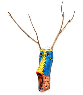 deer mask from cardboard shoe insert