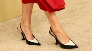 Sling-back bicolore