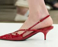 Sling-back con cinturini incrociati
