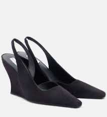 Sling-back con zeppa