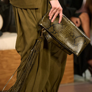 Maxi pochette in pitone
