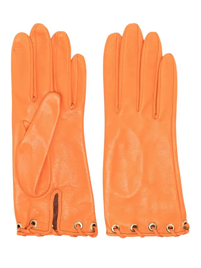 Guanyi arancio con bordo intrcciato