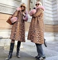 Cappottini stampa animalier in fake fur