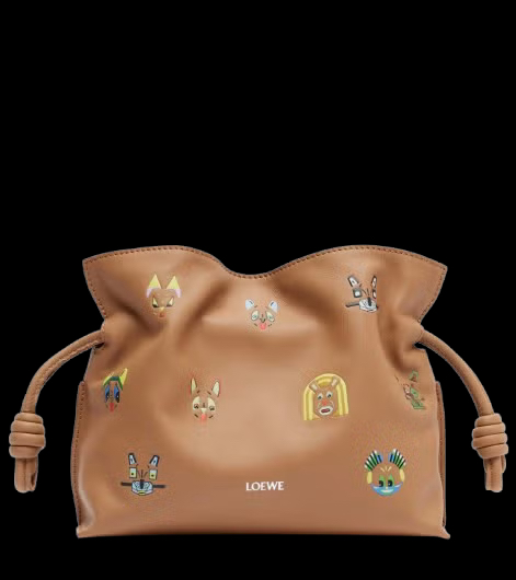 Borsa a sacchetto con pattern