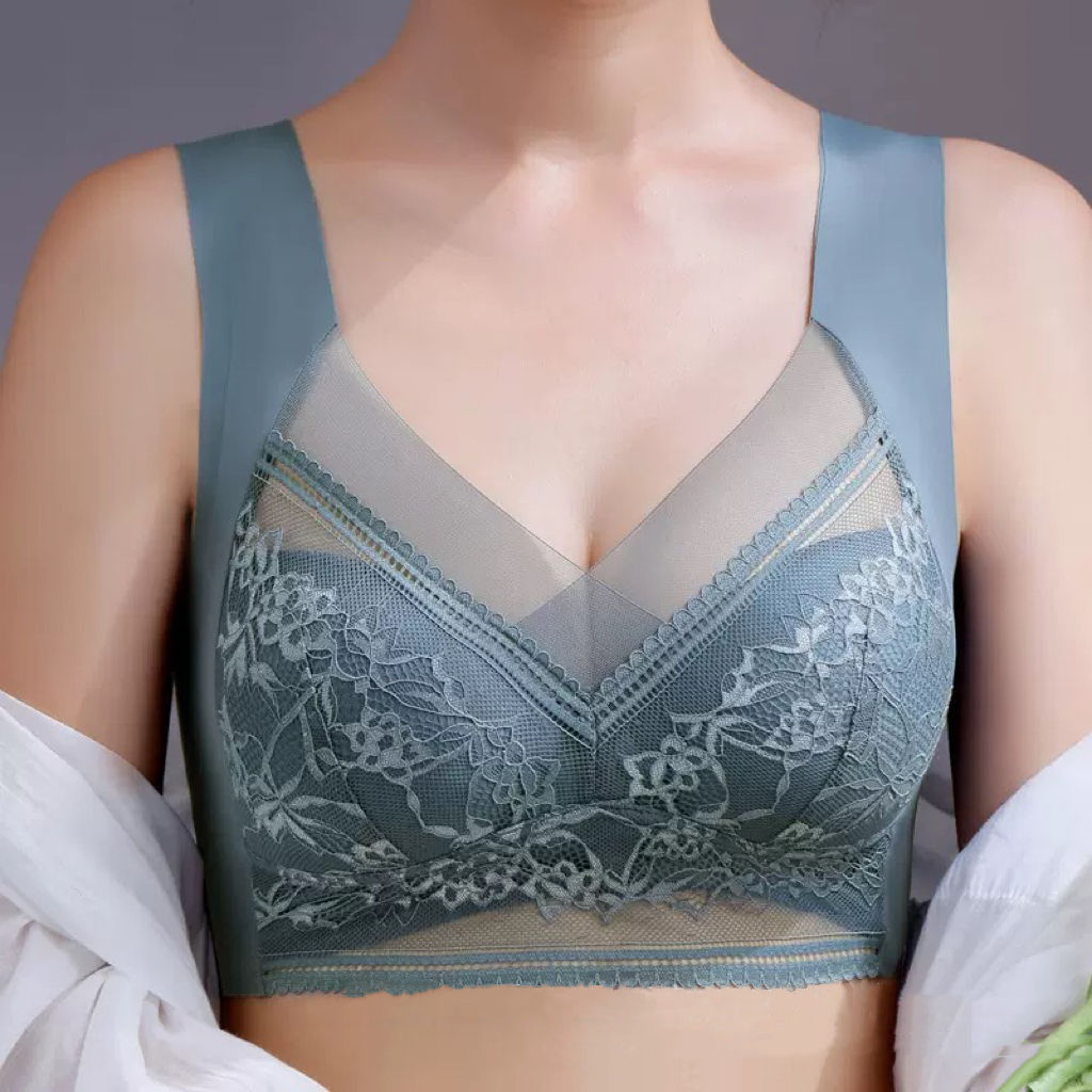 Sutiã Feminino Plus Size sem Costura com Renda