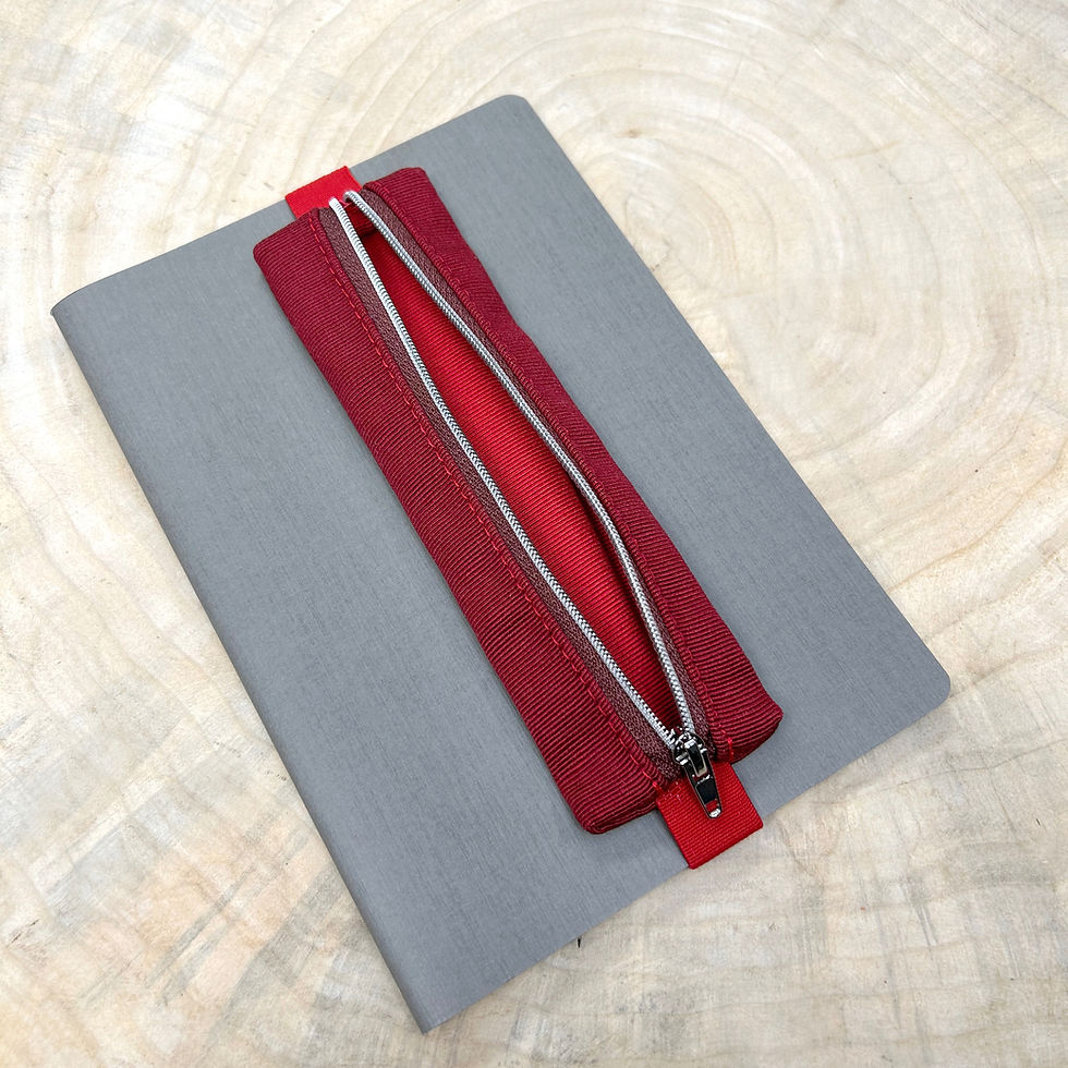 Miniaturbild: Schmales Federmäppchen ARENAL aus Baumwolle mit Gummiband | Lesebrille