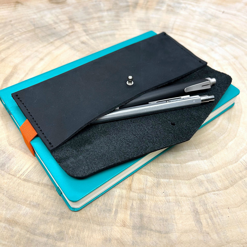 Miniaturbild: Federmäppchen ESPADILLA ,Stifteetui , Mäppchen aus Leder mit Gummiband