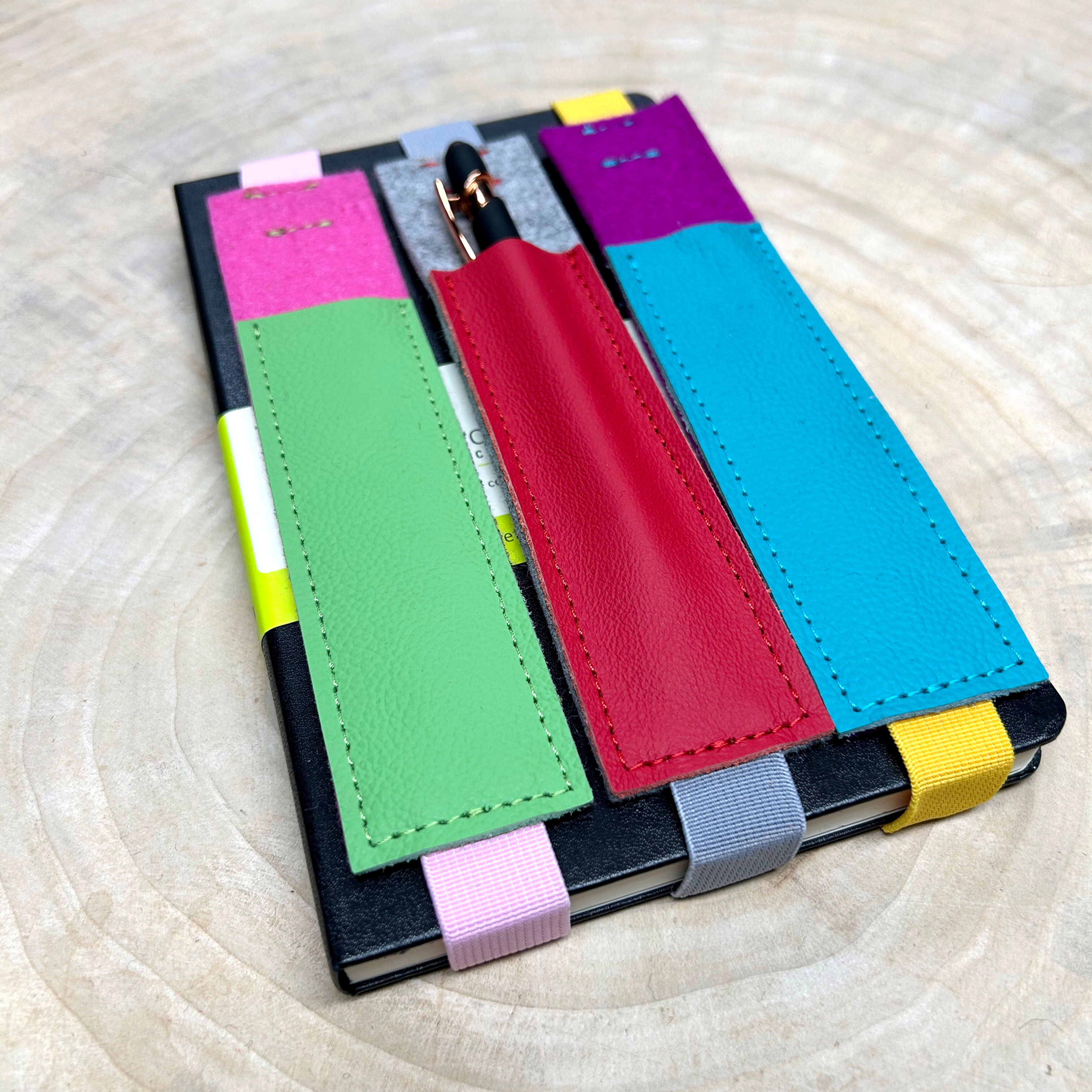 Stifte Halter ONE Bandelier A5 für Notizbuch, Skizzenbuch, Moleskine, Leuchtturm