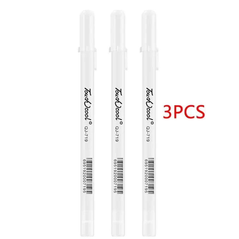 Thumbnail: 3 Pcs 0.8mm Creative White Ink Pen