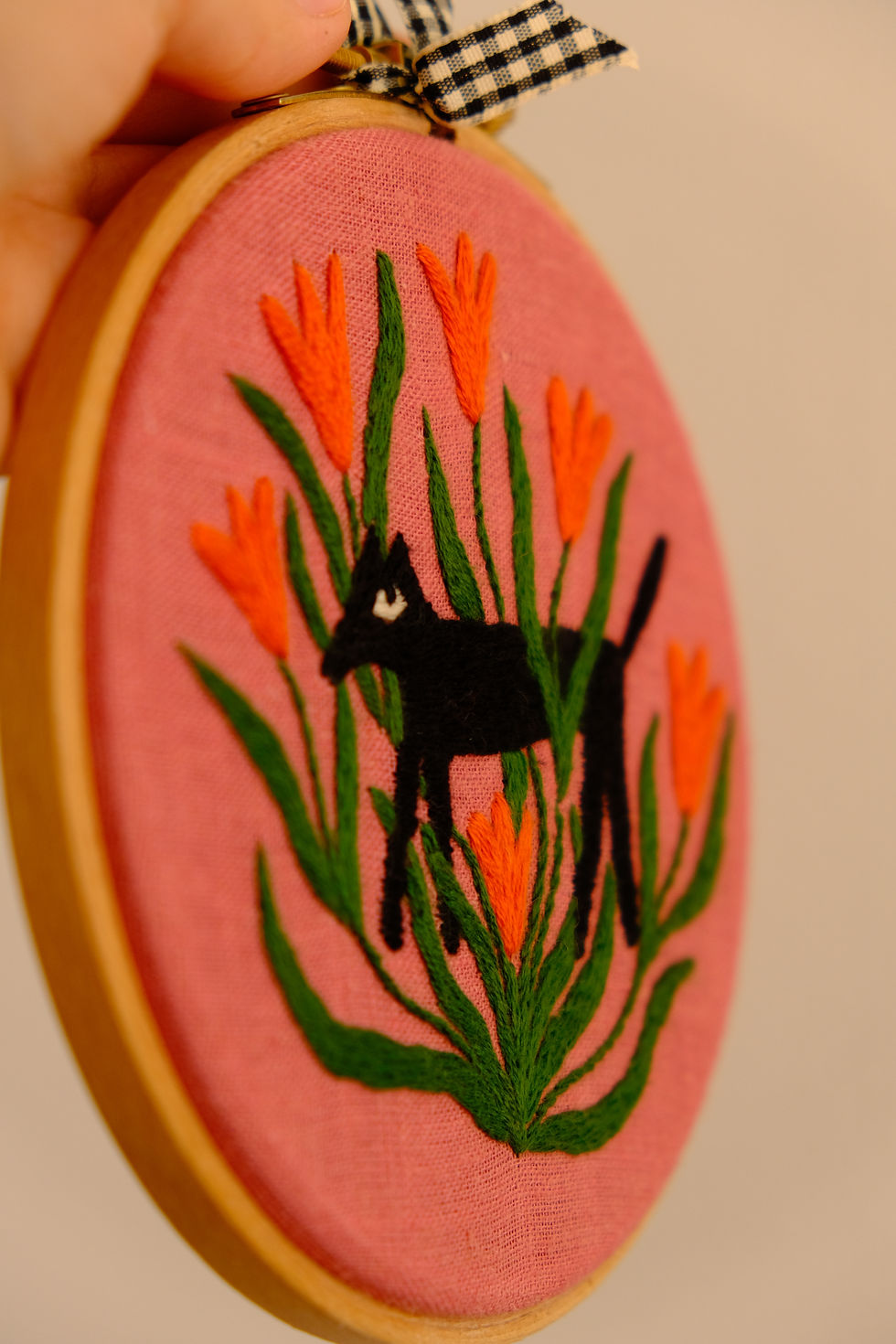 Thumbnail: In the forest | Embroidered hoop