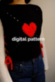 Crochet Pattern : The Love Vest - PDF Pattern