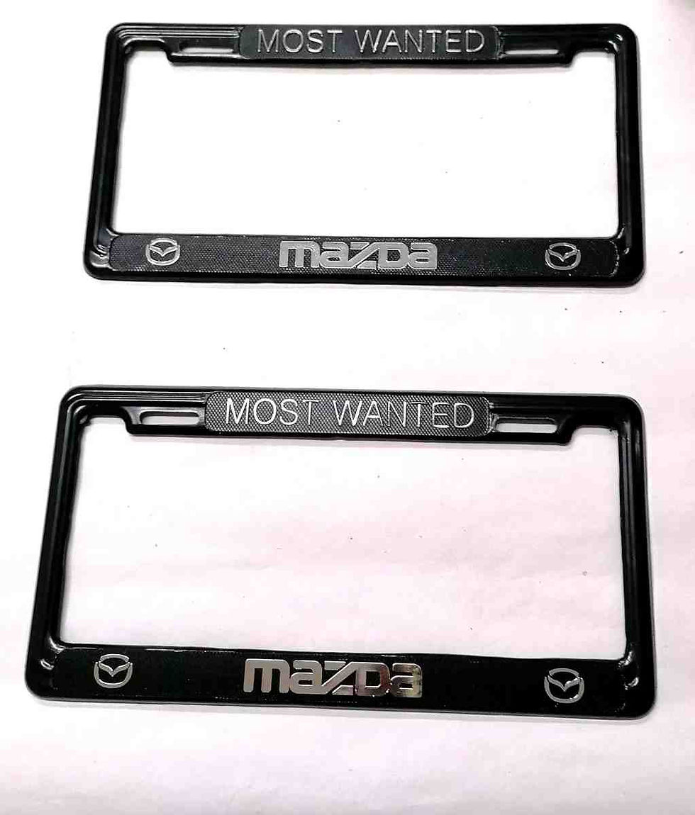 Par Portaplaca Delgado Para Auto Mazda