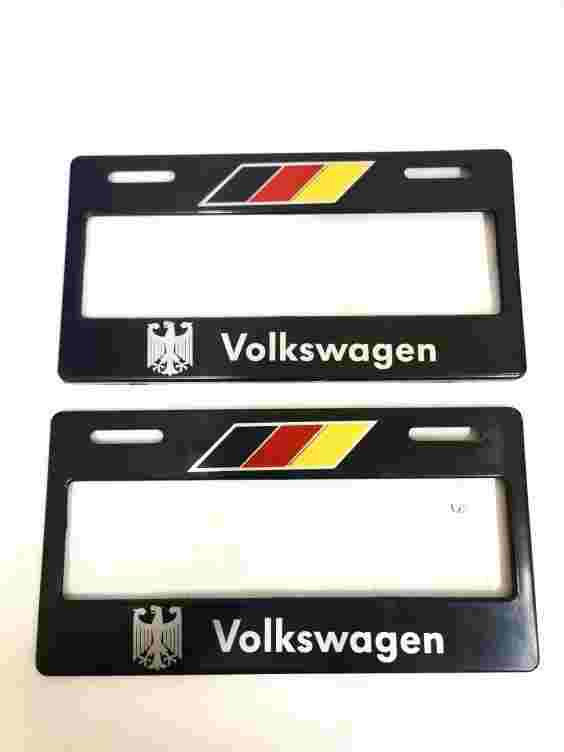 Par Porta Placas Ancho Autos Alemania Volkswagen Ser