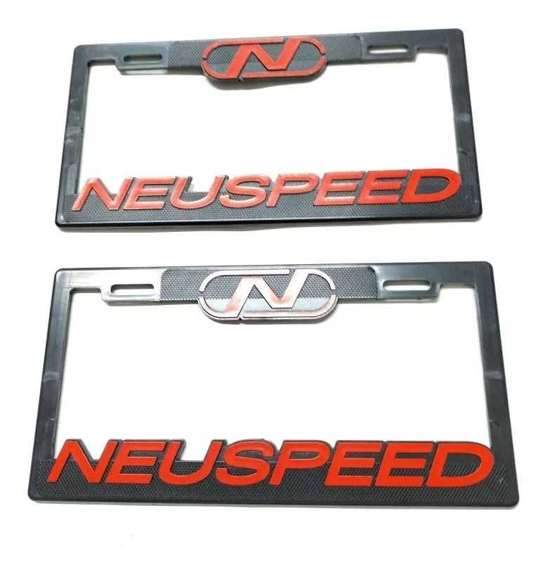 Porta Placas Para Autos Marca Neuspeed Rojo