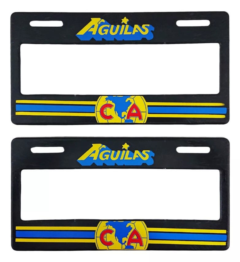 Par (2) Portaplacas Para Auto Águilas América