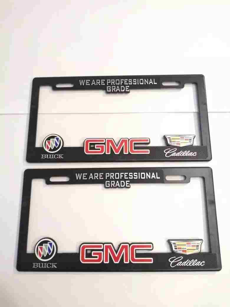Porta Placas Autos Gmc Cadillac Buick (2 Piezas)
