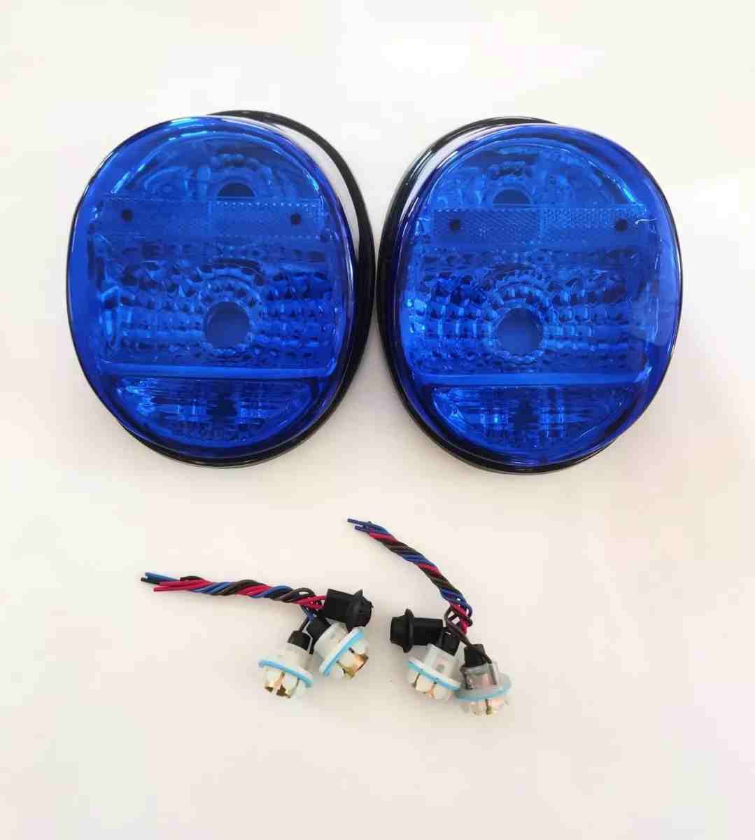 Par Calaveras Volkswagen Vocho Sedán Azules/arnés 1974-2003