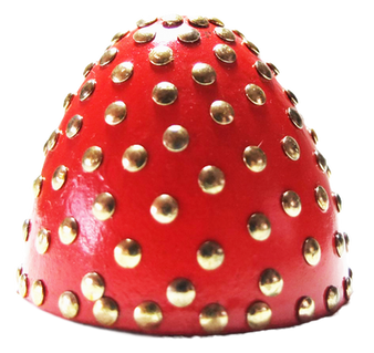 Fly Drilled half Goose Eggshell Egg with Brass tacks lacquerBolts artist Sand Laurenson sculpture Selfridges royal academy London commission online