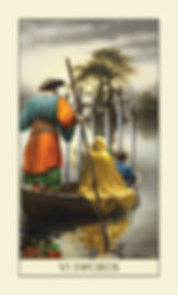 VI SWORDSThe Tribute Tarot Sand Laurenson 2026