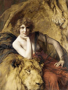 Woman with a lion Émile Friant Date 1919