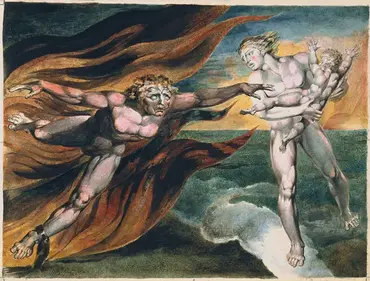 The Good and the Evil Angels William Blake 