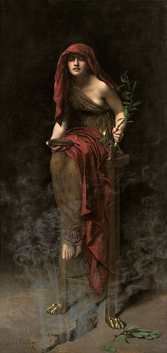 John Collier Priestess of Delphi (1891).