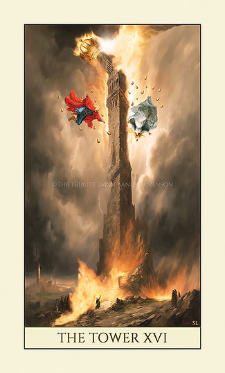 THE TOWER XVI Tribute Tarot