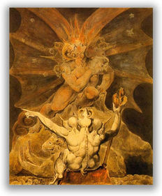 William Blake — The Number of the Beast is 666, c. 1805