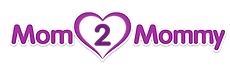 Mom2Mommy Logo white outline