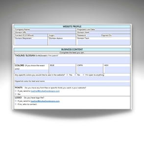 Fillable PDF design by Blufeather Designs.