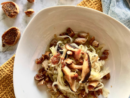 Pork Belly, Shiitake, & Fig Kohlrabi Pasta