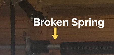 broken spring garage door