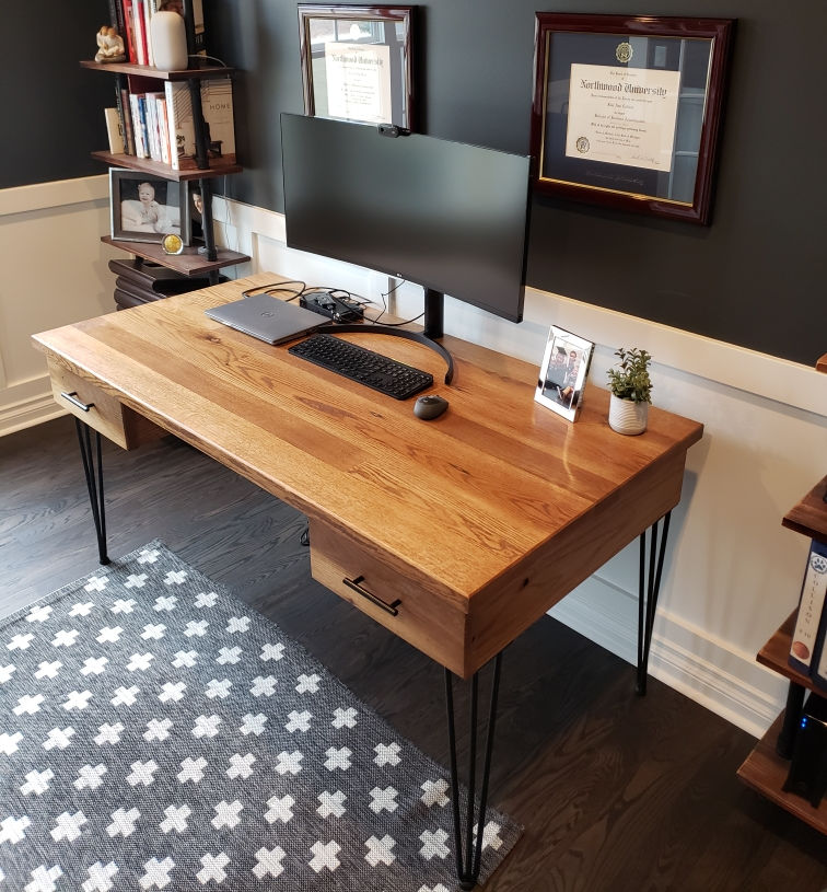 wood desk