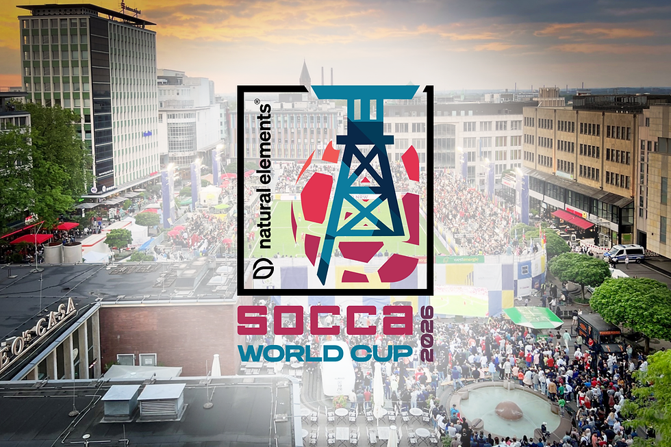 natural elements SOCCA Wolrd Cup 2026 in Essen, Deutschland.