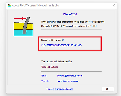 PileLAT Standalone License SetUp.png
