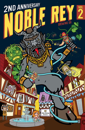 Noble Rey 2nd Anniversary event poster