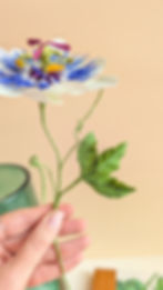 Miniature : Passiflore - Fleur en papier crépon artisanale