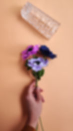 Miniature : Anémone - Fleur en papier crépon fait main