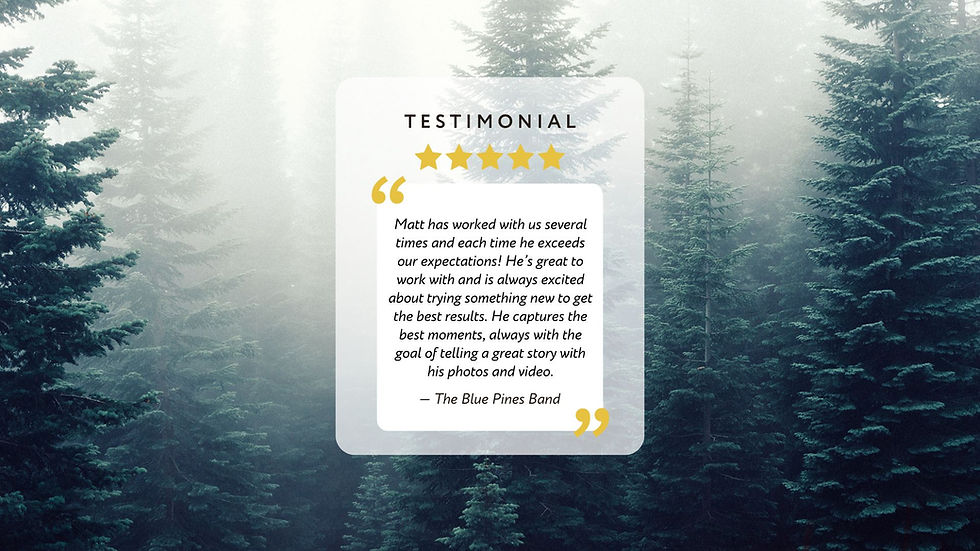 The Blue Pines testimonial